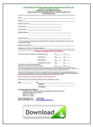 Contact Information Form