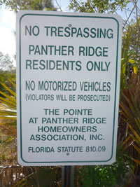 NO ATV or Motorized Vehicles